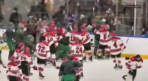 Chaos Erupts as NYPD vs. FDNY Charity Hockey Game Turns Into Wild Bench Clearing Brawl [VIDEO]