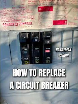 How To Replace A Circuit Breaker | HANDYMAN HARDIN