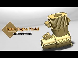 Nitro Engine Cad Model | SolidWorks Tutorial
