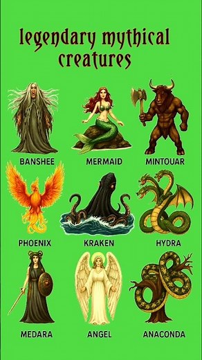 LEGENDARY MYTHICAL CREATURES; #shorts