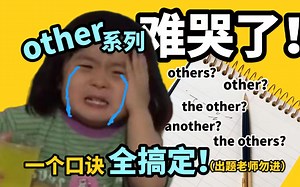 敢不敢把它做对？ 难倒超多学霸的英语语法点other系列other, others, another, the other, the others