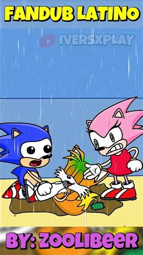 SONIC and AMY give MILK to TAILS 😲 #sonic #rosesonic #fandub #shorts