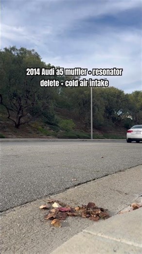 2014 Audi a5 muffler + resonator delete + cold air intake #audi #a5 #quattro #mufflerdelete