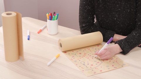 Juvale Bulletin Board Paper Roll - 12 in x 100 ft - Brown Mail Wrapping Paper for Carton Wrapping & Packing - DIY Crafts