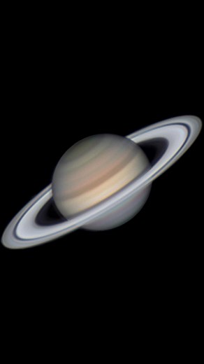 Amazing Saturn Observation Through a Telescope