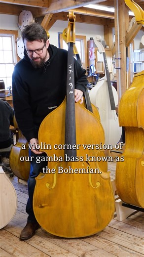 Introducing the Veneto. A new Upton Bass model that blends the sloping gamba influence of the Bohemian with a more Italian, violin-corner aesthetic inspired by the Venetian region. "Brescianizing the Bohemian" is a great way to describe it. More to come as players spend time with it and let it speak for itself. #uptonbass #doublebass #contrabass #luthier #bassbuilder #italiandoublebass #gambabass #orchestralbass #jazzbass #stringedinstruments #handbuilt #madeintheusa #basslife #lowend | Upton Ba
