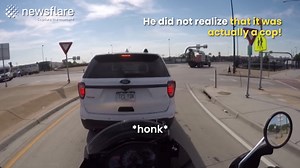 1.8M views · 18K reactions | This biker made a huge mistake by simply honking his horn  | Newsflare | Facebook