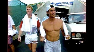 65K views · 515 reactions | It’s the early ‘90s. You’ve just won the #AusOpen (twice). How do you celebrate?    Nobody made a splash quite like Jim Courier and coach Brad Stine. | Australian Open | Facebook