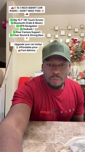 Sure 👍 Here is an English promo memo you can use on TikTok for your 10.1-inch car radio: ⸻ 🚗🔥 10.1 INCH SMART CAR RADIO – DON’T MISS THIS! 🔥🚗 ✅ Big 10.1” HD Touch Screen ✅ Bluetooth (Calls & Music) ✅ GPS Navigation ✅ Android / YouTube / TikTok / Google ✅ Rear Camera Support ✅ Clear Sound & Strong Bass 💥 ✨ Upgrade your car today! 💰 Affordable price 🚚 Fast delivery #haitiantiktok🇭🇹 #haitiantiktok509 #tiktokshop #haitiantiktokers509🇭🇹 #tiktokcreator