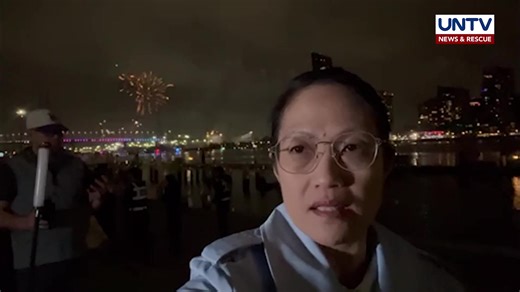 𝗪𝗔𝗧𝗖𝗛: Family fireworks display has started in Docklands in Melbourne Central Business District. Australia sets early firework displays for children and their families to give them time to bond away from the crowd of spectators during the midnight festivities. The fireworks display lasted for 5 minutes. - MNP I Nina Bascon, UNTV News and Rescue Australia Date: Dec 31, 2025 Time: 9:30pm Melbourne Time (6:40 p.m. PHT) | UNTV News and Rescue