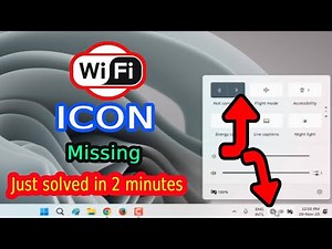 Fix Wi-Fi Icon Not Showing Problem on Windows 11| Fix Missing WiFi.