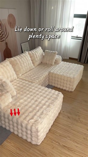 Living Room Upgrade! Bubble Modular Sectional 🏡✨ #home