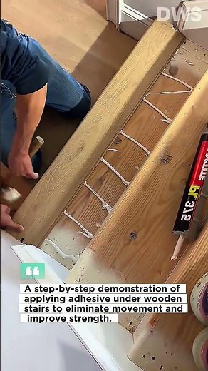 Smart Stair Repair Hack – Fix Loose Wooden Steps with Adhesive