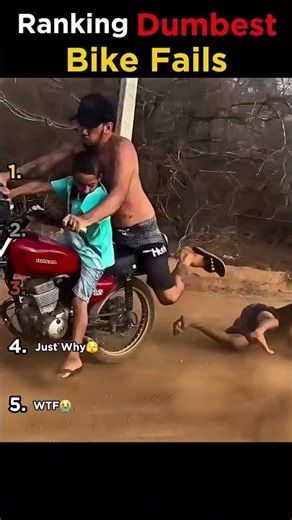 Ranking Dumbest Bike Fails!😭 #shorts