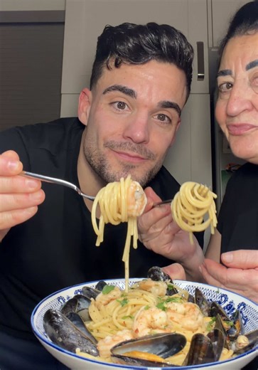Mamas Spaghetti mit Gambas und Miesmuscheln Rezept
