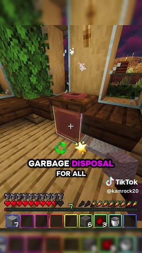 Minecraft Garbage Disposal Tutorial — Fully Working Build