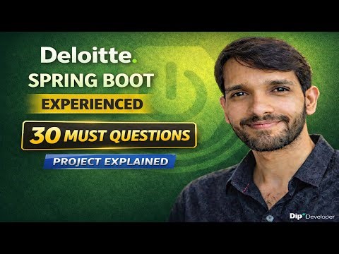 Deloitte Spring Boot Interview Questions for Experienced (30 MUST Questions + Project Explained)