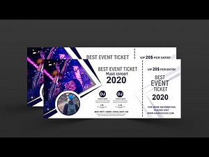 How to make event ticket-Photoshop tutorial