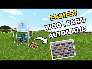 Minecraft Easiest Automatic Wool Farm (Java + Bedrock)