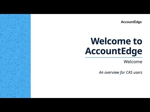 An AccountEdge Overview for CAS users