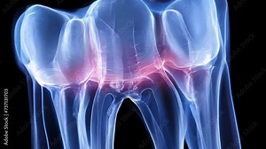 A detailed close-up image of a tooth with a toothbrush. This image can be used to illustrate dental hygiene or oral care concepts.