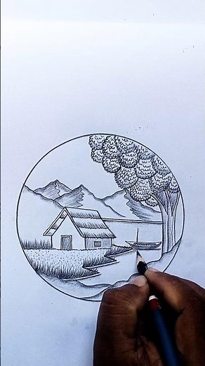 🏔️ How to Draw Beautiful Himalayas Scenery Drawing | Easy Pencil Landscape Drawing Tutorial #nature