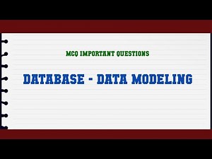 Database - Data Modeling MCQ Questions