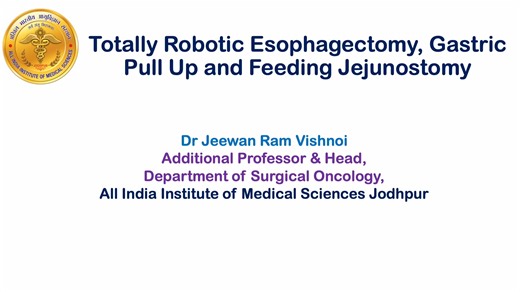 Totally Robotic Esophagectomy 5 Minute Jeewan