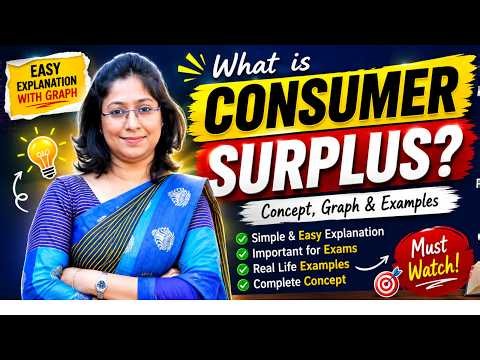 Consumer Surplus Explained in One Shot 🔥 | Concept, Graph, Examples & Importance