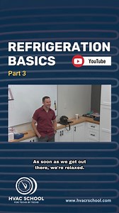 3.3K views · 56 reactions | Imagine a room on fire and a door that's letting people out one at a time—this is similar to how a metering device controls refrigerant flow! Discover how pressure and temperature interact in our Refrigeration Basics Part 3 video. Visit the HVAC School website to learn more! https://buff.ly/46iDFEx #HVACR #HVAC #HVACSchool #HVACTech #RefrigerationBasics #LearnHVAC | HVAC School | Facebook