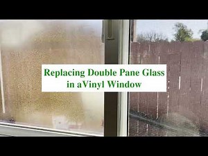 "Lifetime" Warranty Double Pane Window Glass Replacement in a Vinyl Window. JELD-WEN 800 Series