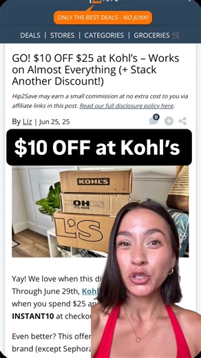 This rarely happens! 😱👇 Kohl’s just dropped a hot new promo — get $10 OFF a $25 purchase with a code at checkout, and it works sitewide! 🛒🙌 Yes, even on big brands like Nike, Ninja, and more! AND it stacks with another code for even more savings! 💥💥 Comment SAVE and I’ll DM you the code all the best deal ideas so you can stretch that $25 the smart way. 💸 P.S. Give us a follow so you never miss these a deal! | Hip2Save
