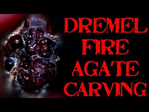 Carving and Polishing Fire Agate with a Dremel. ‪@FireAgateMark‬ Material