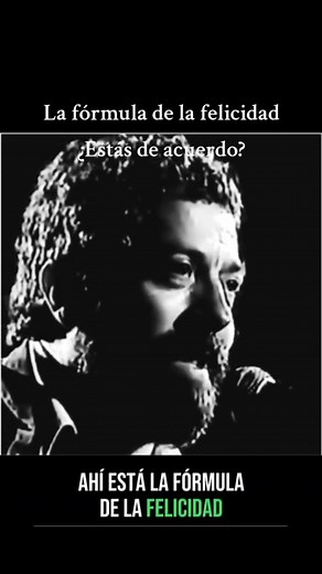 Facundo cabral - LA FORMULA DE LA FELICIDAD #facundocabral #felicidad #deseo #reflexion #vida #estoicismo #reflexiones #Cabral #frases | Facundo Cabral fans