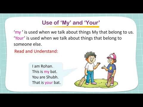 Use of ‘My’ and ‘Your’ | English Primer | UKG | Edu