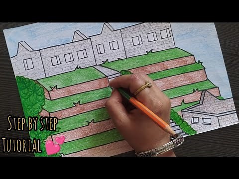 Machu Picchu drawing / how to draw Machu Picchu drawing , Peru / Famous monuments drawing