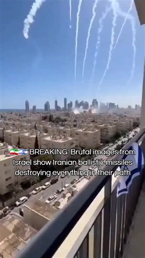 🇮🇷🇮🇱 BREAKING: Brutal images from !$r@3l show Iranian ballistic missiles destroying everything in their path. Iran showered T3l @viv this morning with its ballistic projectiles that 1$r@3l’s air defense system cannot stop. The footage has been verified as genuine. #news #iran #travel #army #usa