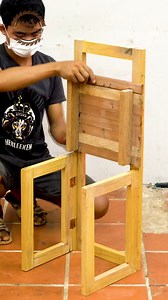 Turn old hard wood into most amazing woodworking projects - Folding Chair #Carpenter #hardwood #Technique #Trick #Skill #Metalworking #reelsfb #viralreelsfb #Tools #carpentry #DIY #Tips #woodlover #Olympics #amazing #woodworkingtools #Woodworking | Woodworking TV