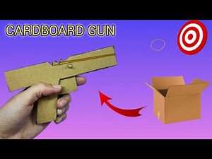How to Make a Cardboard Gun | Easy rubber band gun with cardboard