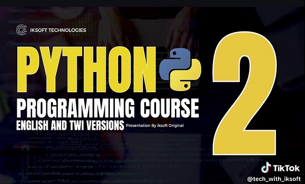 Python Programming in Twi Course Updated Version Releasing Soon!