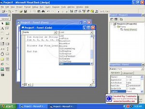 Project 21 visual basic