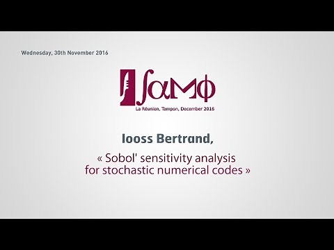 Samo 2016 : Sobol' sensitivity analysis, Iooss BERTRAND
