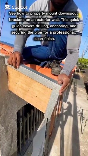 Installing Exterior Downspout Brackets