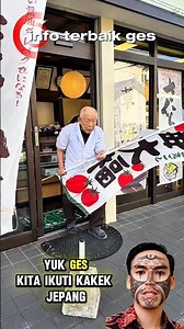 Kakek jepang buka toko pagi2