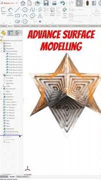 Advance surface modelling in solidworks 😀 #shorts #ytshorts #solidworks #malviyacadsolution