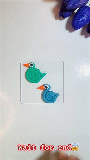 Mini Clay Duck Craft 🦆| Super Easy Clay Art for kids |#shorts #ytshorts #viral #clayart #craft #diy