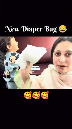 Cute little ruhaan ki new diaper bag #shorts