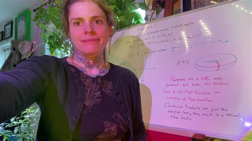 And now we summit mount hopf fibration, picture video to follow shortly. I was going to make a joke about how the auto captioning always transcribes hopf fibration as the hot vibration but it’s once again not working. so, sadly no captions on this one (but also no absurd spelling errors for me to fix. Who knew that someone, ai in fact, could possibly spell worse than I do) 🧗‍♀️🏔️ #mathchat #mathematics #hopffibration