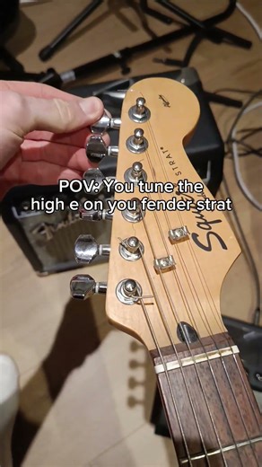 The high e string wants to snap #guitarist #music