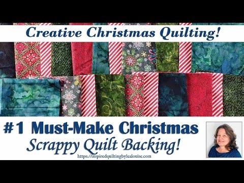 🎄🧵 Don’t Miss this #1 Must-Make Christmas Quilt Backing! | Lea Louise Quilts Tutorial